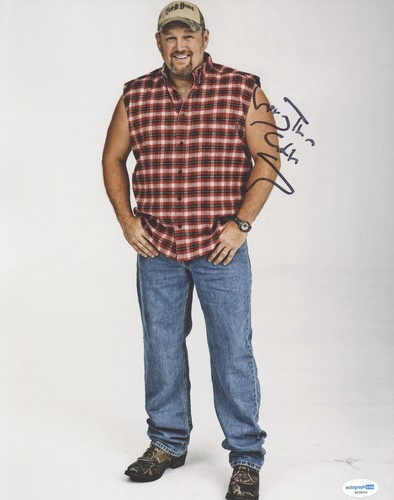 Larry the Cable Guy "Git-R-Done" Comedy AUTOGRAPH Signed 11x14 Photo ACOA