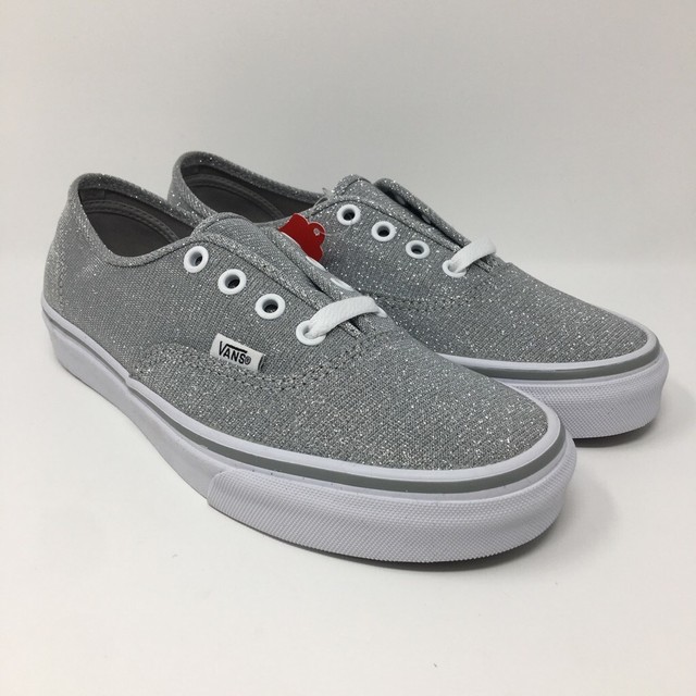 silver vans sneakers