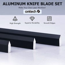 OMTech Aluminum Blades for 12x20 CO2 Laser Engraver Bed Table Platform 20 Pieces