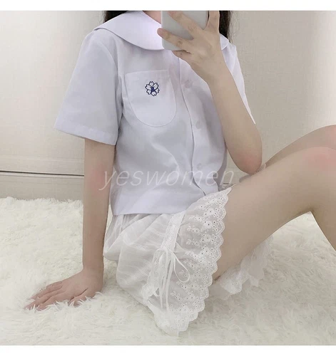 Women Ruffle Lace Trim Bloomers Half Slips Cotton Shorts Pettipants Split Skirt - Bild 5 von 10