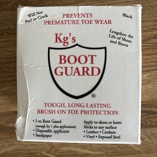 Kg's Boot Guard Brush on Toe Protection - Black,2oz. FREE SHIPPING