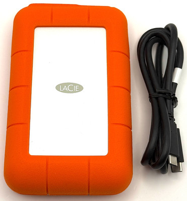 LaCie Rugged Thunderbolt 2 USB-C 5TB External Hard Drive Portable LRDOTU7 HD HDD