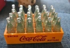 Vintage Drink Coca-Cola Miniature Crate w/24 Plastic Bottles 3 1/2" X 2 3/8"