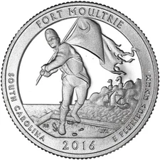 2016 S National Parks Quarter Fort Moultrie Gem DCam Proof CN-Clad