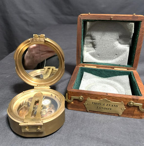 Thos. J. EVANS LONDON Pocket TRANSIT Compass