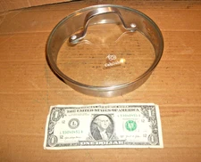 Calphalon Replacement Glass Strainer Lid  For Pot/Pan 6 3/8" Inside 7" Outside