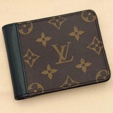 Louis Vuitton Monogram Macassar Portefeuille Gaspar Bifold Wallet Without Box