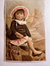 Victorian Trade Card Mellin’s Infants Invalids Food Doliber , Goodale Boston B97