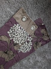 Next Quality Weight Hydrangea Lined Curtains 53 x 91 Inches Excellent Condition