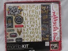 Me & My Big Ideas MAMBI 12x12 CHRISTMAS Scrapbook Album, Kit Merry & Bright NEW