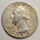 1953 Denver Mint 90% Silver Washington Quarter #DKLF