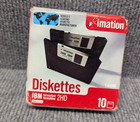 Imation New Formatted 2HD 1.44mb Diskettes Unopened Floppy
