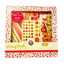 KI Memories Funky Christmas Scrapbook Kit Tin...