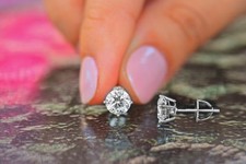 2.00 Carat Simulated Diamond Pair Women Stud 925 Sterling Silver Earring6