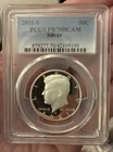 2021-S Kennedy Half Dollar Silver PR70 DCAM PCGS Blue Label