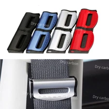 2PCS Car Safety Seat Belt Clip Adjuster Buckle Strap Stopper Clamps Safe Comfort