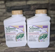 2 - All Seasons Horticultural Spray Oil Trees Citrus Vegetables Shrubs 16 oz