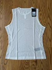 Rapha Men's 100% Merino Lightweight Sleeveless Base Layer Cream/White