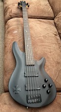 Electric bass guitar - Schecter Damien 5 Matt black 5 string