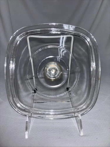 Pyrex Glass Lid D-25 Replacement for Corning Ware 7  1/2”Square Casserole Vtg