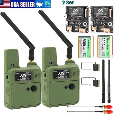 2Set Wio Tracker L1 Bluetooth Board GPS GNSS OLED with Case for Meshtastic LoRa