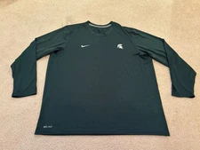 Nike Dri Fit Michigan State Spartans Long Sleeve T Shirt XL