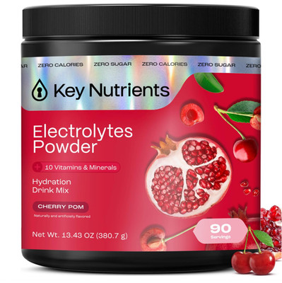 Key Nutrients Multivitamin Electrolyte Powder, Cherry Pom, 90 Servings