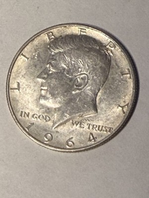 USA 1/2 Dollar~ Kennedy Half Dollar 1964  CoinSnap rated AU(Almost Uncirculated)