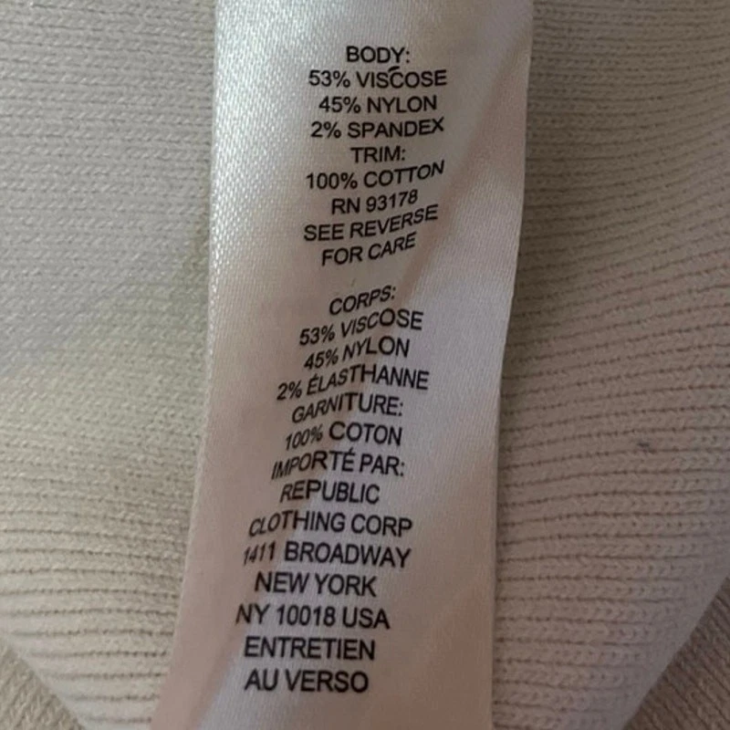 Tahari Blanco Acanalado Tejido Sin Mangas Crochet Cuello Botón Polo Suéter Camiseta sin Mangas M Foto 4 de 4