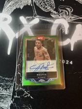 2025 Topps Chrome UFC Carlos Prates Green Auto /99 RC Fighting Nerds MMA 