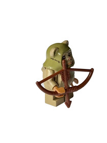 Lego Ewok Warrior Dark Tan Village Star Wars Minifigure From Set 75097