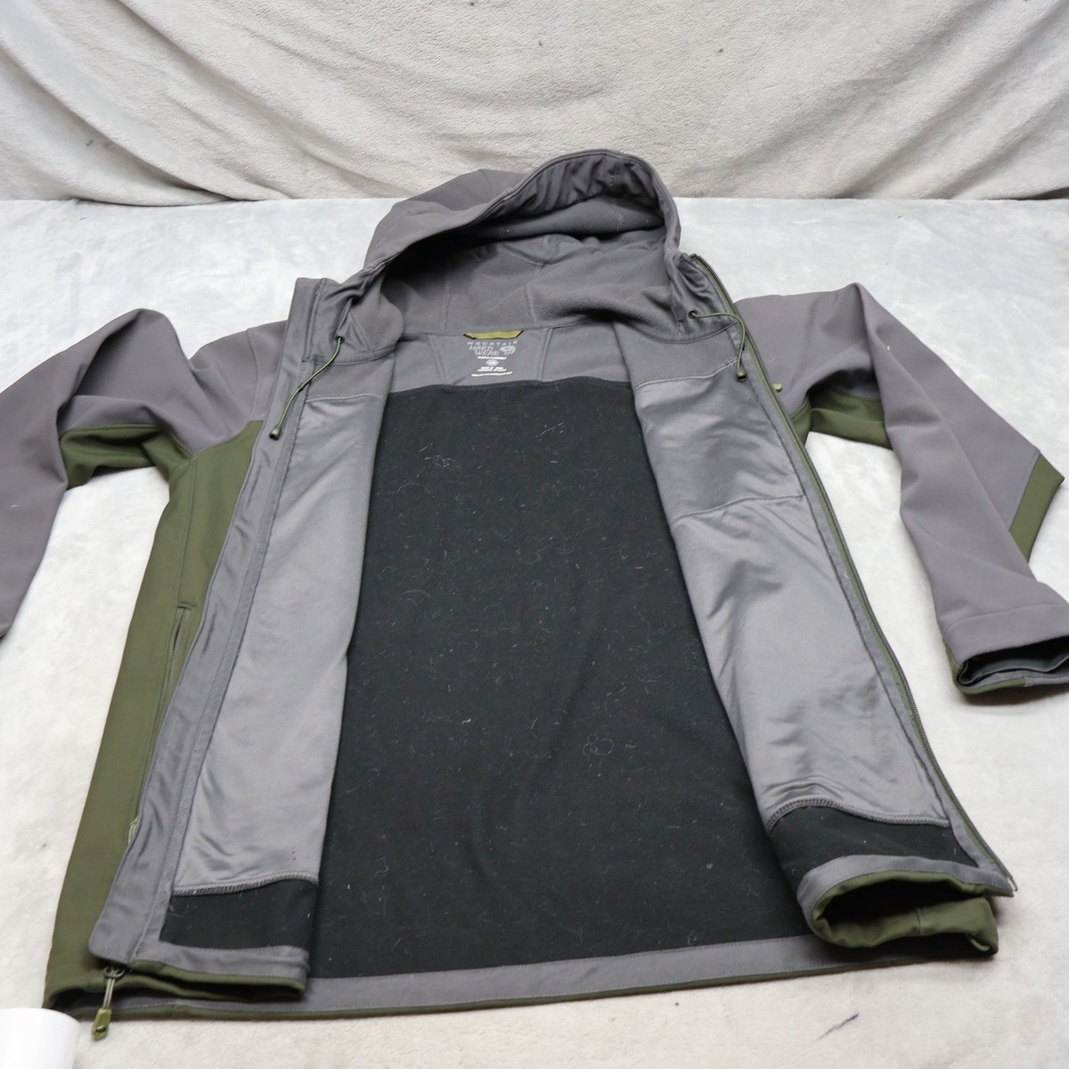 Mountain Hardwear Jacket Mens Large Green Paladin Softshell Full Zip Hiking Y2K View 5