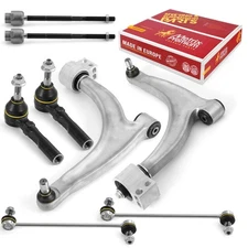 Front Control Arm & Sway Bar & Tie Rod Set for 04-12 Malibu 05-10 Pontiac G6