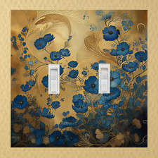 Light Switch Outlet Cover Decorative Wall Plate Blue Dynasty