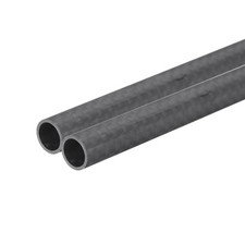 2Pcs Carbon Fiber Tube 8x10x170mm Matte Surface 3K Roll Wrapped for Airplane