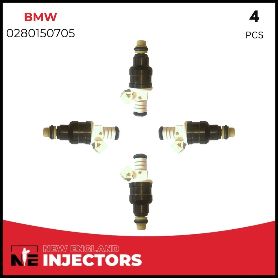 Juego de 4 inyectores de combustible OEM BMW 0280150705 para 98-03 BMW K1200RS reconstruido Foto 2 de 4