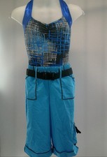 Dance Costume Hip Hop Large Child Blue Wish Come True 12709 2pc Jazz tap