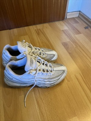 Nike Herren Air Max 95 Sportschuh Weiß Mesh, Leder Atmungsaktiv Sneaker EU 41