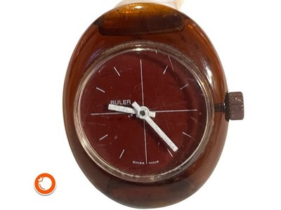 1970er Buler Swiss Handaufz.DAU Fiberglasgehäuse Topzustand Swiss Made