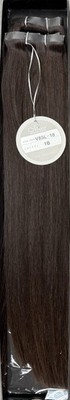 Eve Milano Remy Virgin 100% Human Hair 18'' Seamless Clip-In Extensions 8pcs #1B