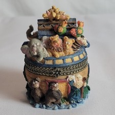 Noah's Ark Hinged Trinket Box