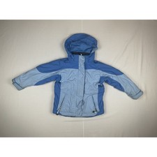 L.L.Bean Kids Winter Jacket Blue Hooded Insulated Coat Youth 5 6 Snow Ski