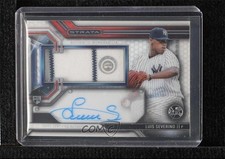 2016 Topps Strata Clearly Authentic Auto Relics Luis Severino #CAAR-LS Auto 1p5