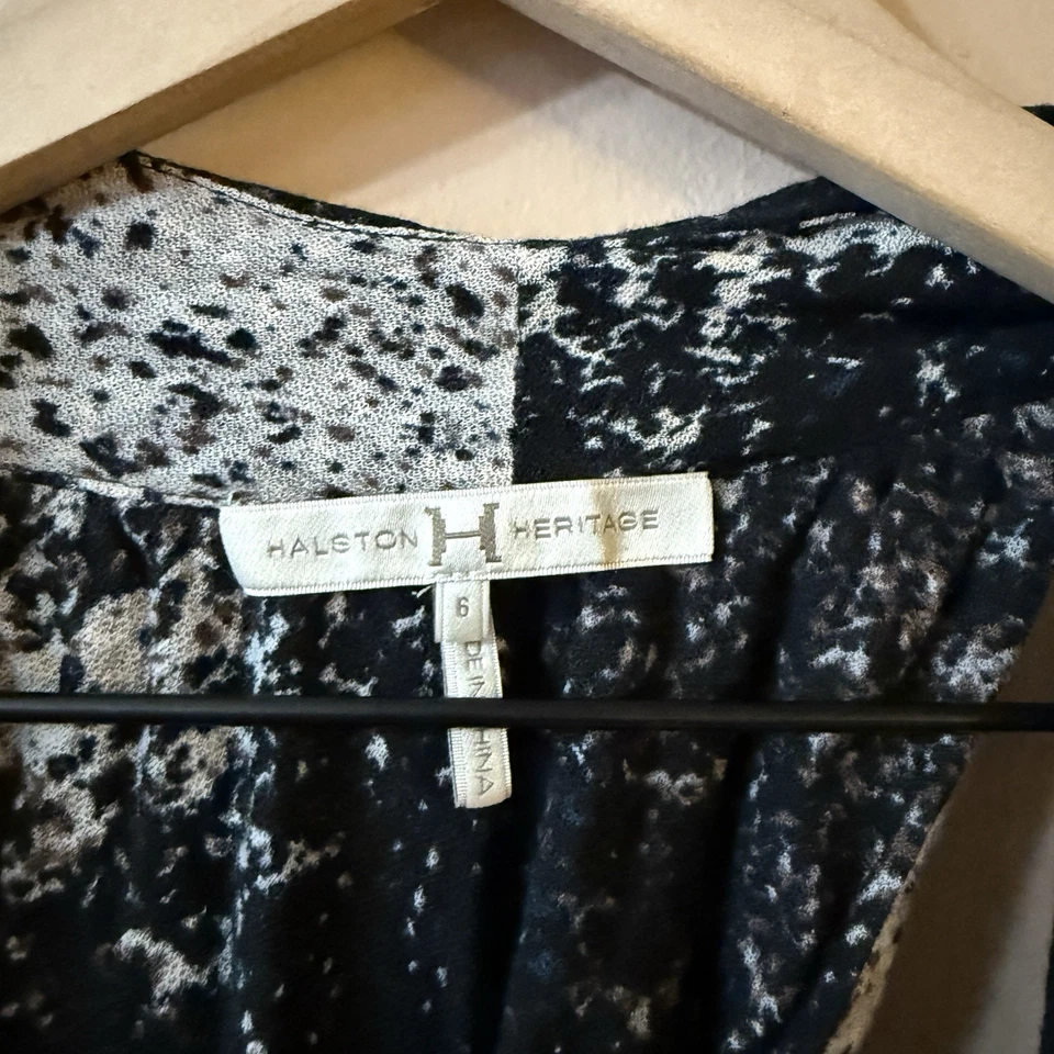 Mini Vestido Halston Heritage Para Mujer Talla 6 Y2K Halter Drapeado Asimétrico Club Foto 4 de 4