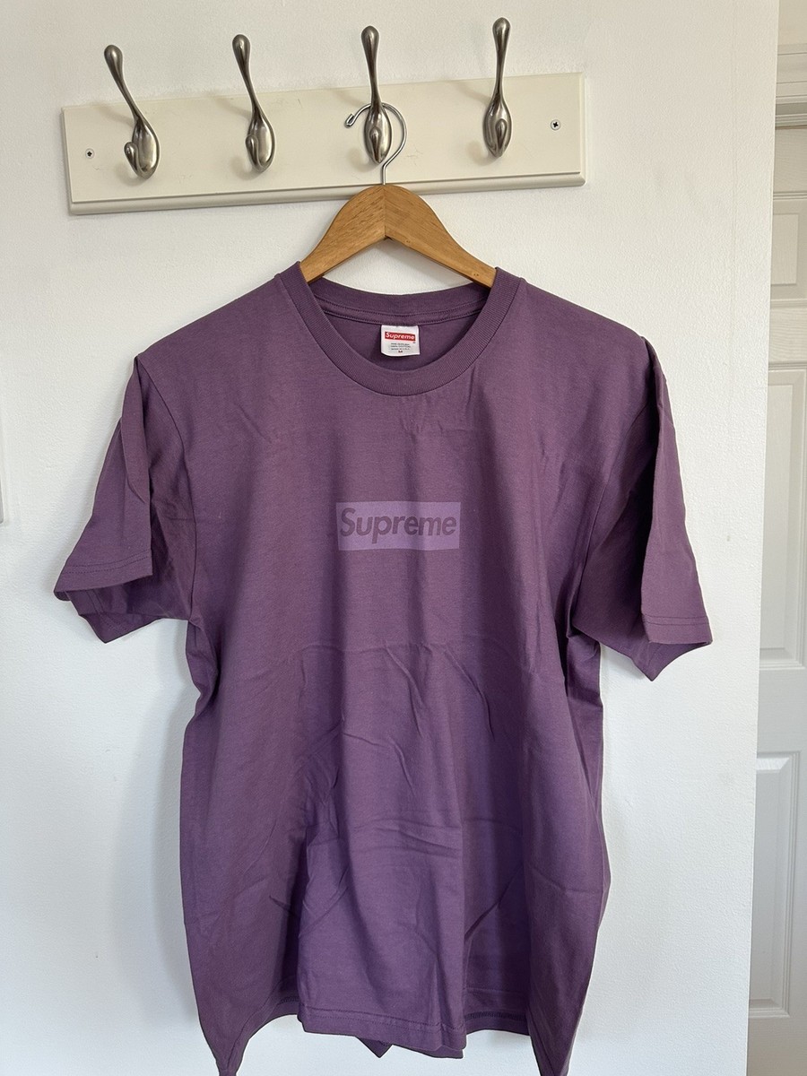 NEW SUPREME TONAL BOX LOGO TEE DUSTY PURPLE SIZE MEDIUM | eBay