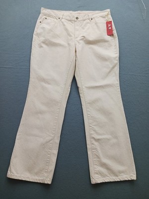 Tapemeasure/woman Women Pants Size 16W White Straight Cotton Casual Classic