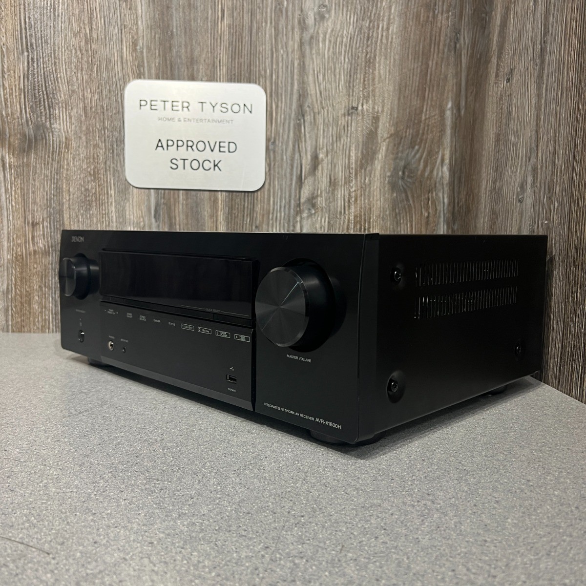 Nearly New - Denon AVR-X1800H 7.2 Ch. 8K AV Receiver with HEOS Built-in - Black