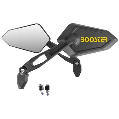 Pair of Mirrors Street with Logo Yellow for MBK Booster 