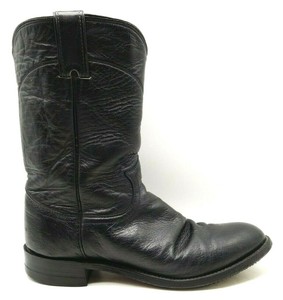 justin smooth ostrich roper boots