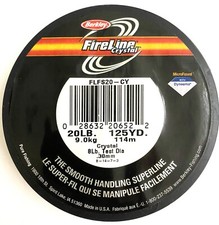 Berkley Fire Line Crystal Fishing Line 20 lb 125 Yard USA Made